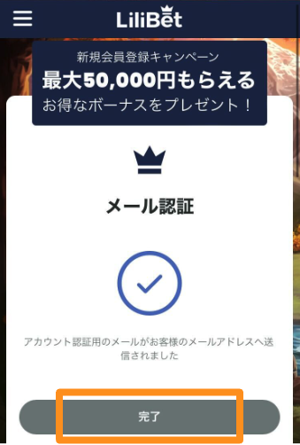 リリベットの登録方法の説明