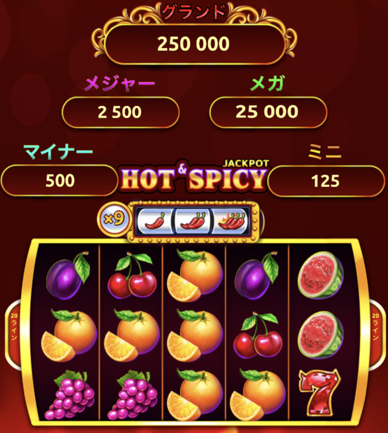 ジャックポットスロットの例