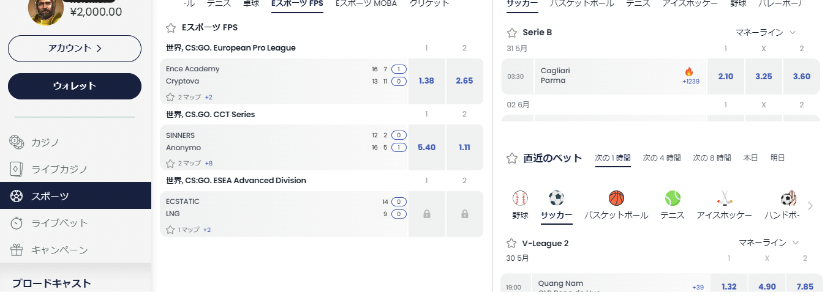 リリベットを例にしたeスポーツベットの始め方