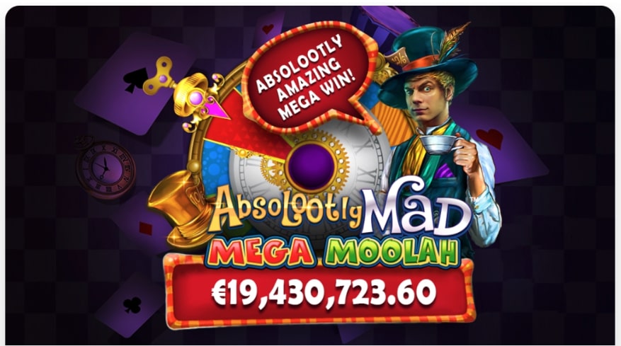 Mega Moolahのジャックポットの事例