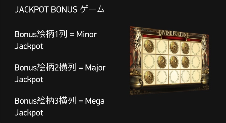 ジャックポットスロットDivine Fortune