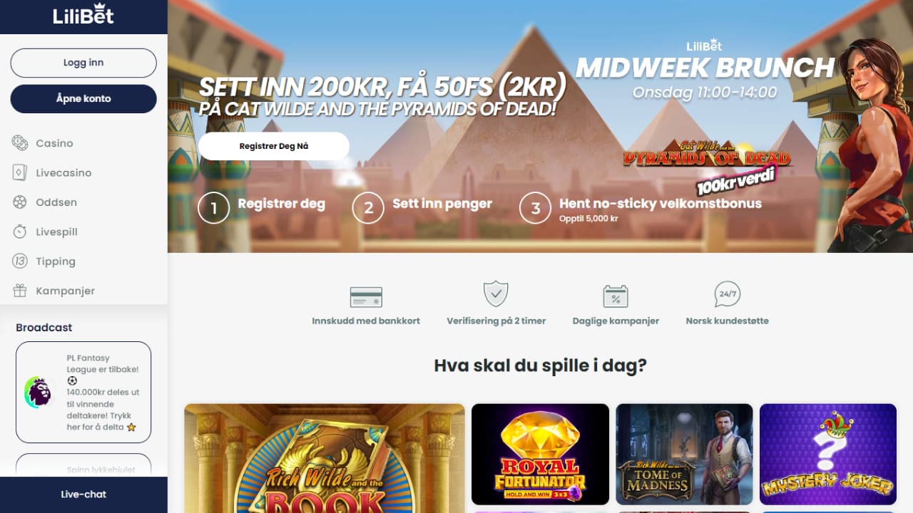Lilibet casino login