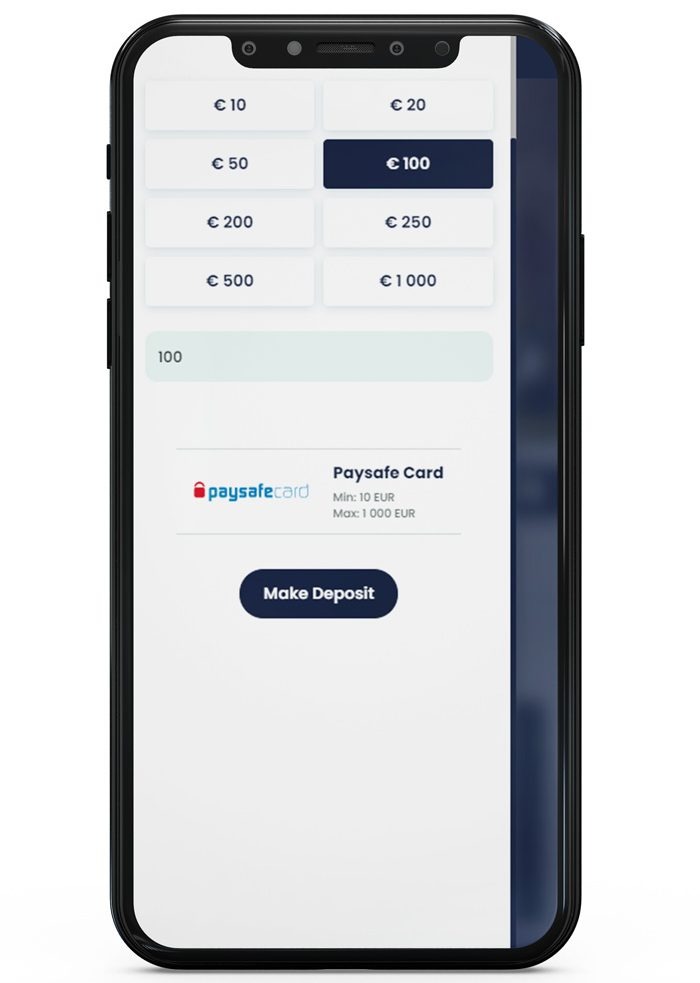 depositing with Paysafecard at Lilibet Step 4
